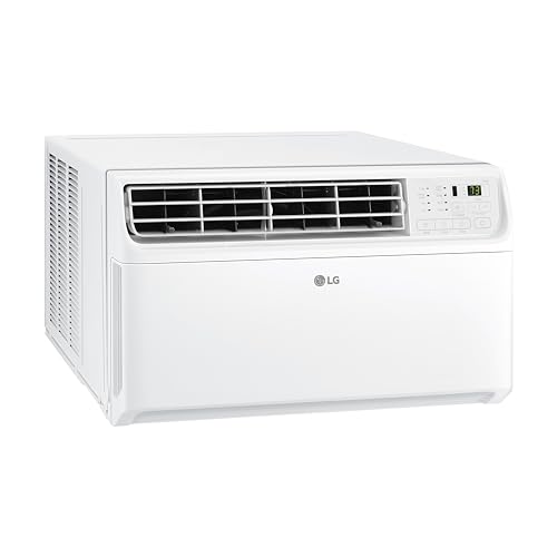 LG 10000 BTU Window Air Conditioners [2023 New] Dual Inverter Remote WiFi Enabled App Ultra-Quiet Washable Filter Cools 450 Sq.Ft AC Unit air conditioner Easy Install White LW1022FVSM