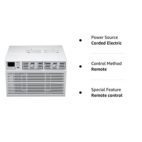 Whirlpool 12,000 BTU 115V Window Air Conditioner & Dehumidifier with Remote Control, Window AC Unit for Apartment, Bedroom, & Medium/Large Rooms up to 550 Square Feet in White
