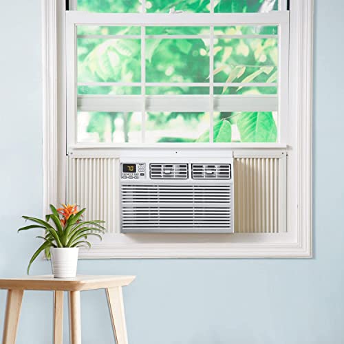 Whirlpool 12,000 BTU 115V Window Air Conditioner & Dehumidifier with Remote Control, Window AC Unit for Apartment, Bedroom, & Medium/Large Rooms up to 550 Square Feet in White