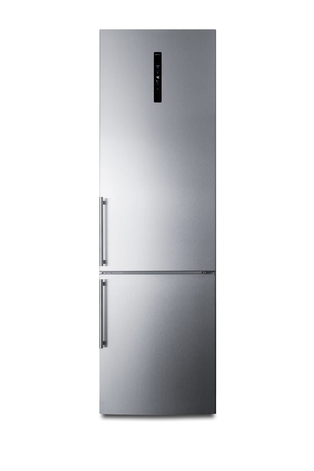 Summit Appliance FFBF181ES2 24" Wide Bottom Freezer Refrigerator, Stainless Steel Door, ENERGY STAR Certified, Digital thermostats, Made in Europe
