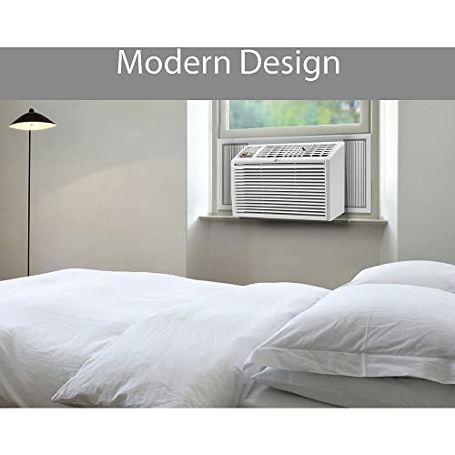 LG 12,000 BTU Window Air Conditioner, 115V, Cools 550 Sq.Ft. for Bedroom, Living Room, Apartment, Quiet Operation, Electronic Control with Remote, 3 Cooling & Fan Speeds, Auto Restart, White