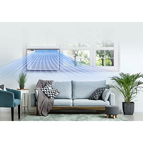 LG 12,000 BTU Window Air Conditioner, 115V, Cools 550 Sq.Ft. for Bedroom, Living Room, Apartment, Quiet Operation, Electronic Control with Remote, 3 Cooling & Fan Speeds, Auto Restart, White