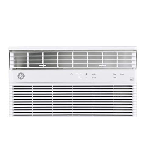 GE Window Air Conditioner 12000 BTU, Wi-Fi Enabled, Energy-Efficient Cooling for Large Rooms, 12K BTU Window AC Unit with Easy Install Kit, Control Using Remote or Smartphone App