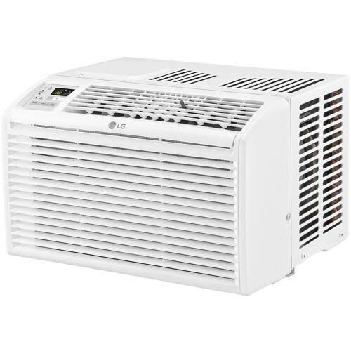 LG 12,000 BTU Window Air Conditioner, 115V, Cools 550 Sq.Ft. for Bedroom, Living Room, Apartment, Quiet Operation, Electronic Control with Remote, 3 Cooling & Fan Speeds, Auto Restart, White