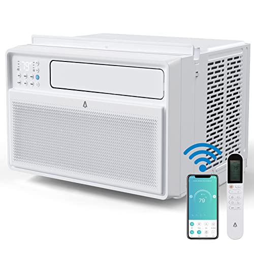 Acekool 8000 BTU Inverter Smart Window Air Conditioner, Window AC Unit with Remote/App Control, Openable windows free, Energy Savings, Quiet Operation, Cools 350 Sq.ft, 110-115V