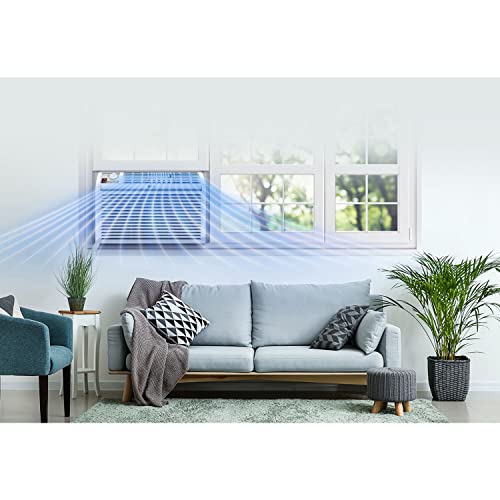LG 12,000 BTU Window Air Conditioner, 115V, Cools 550 Sq.Ft. for Bedroom, Living Room, Apartment, Quiet Operation, Electronic Control with Remote, 3 Cooling & Fan Speeds, Auto Restart, White