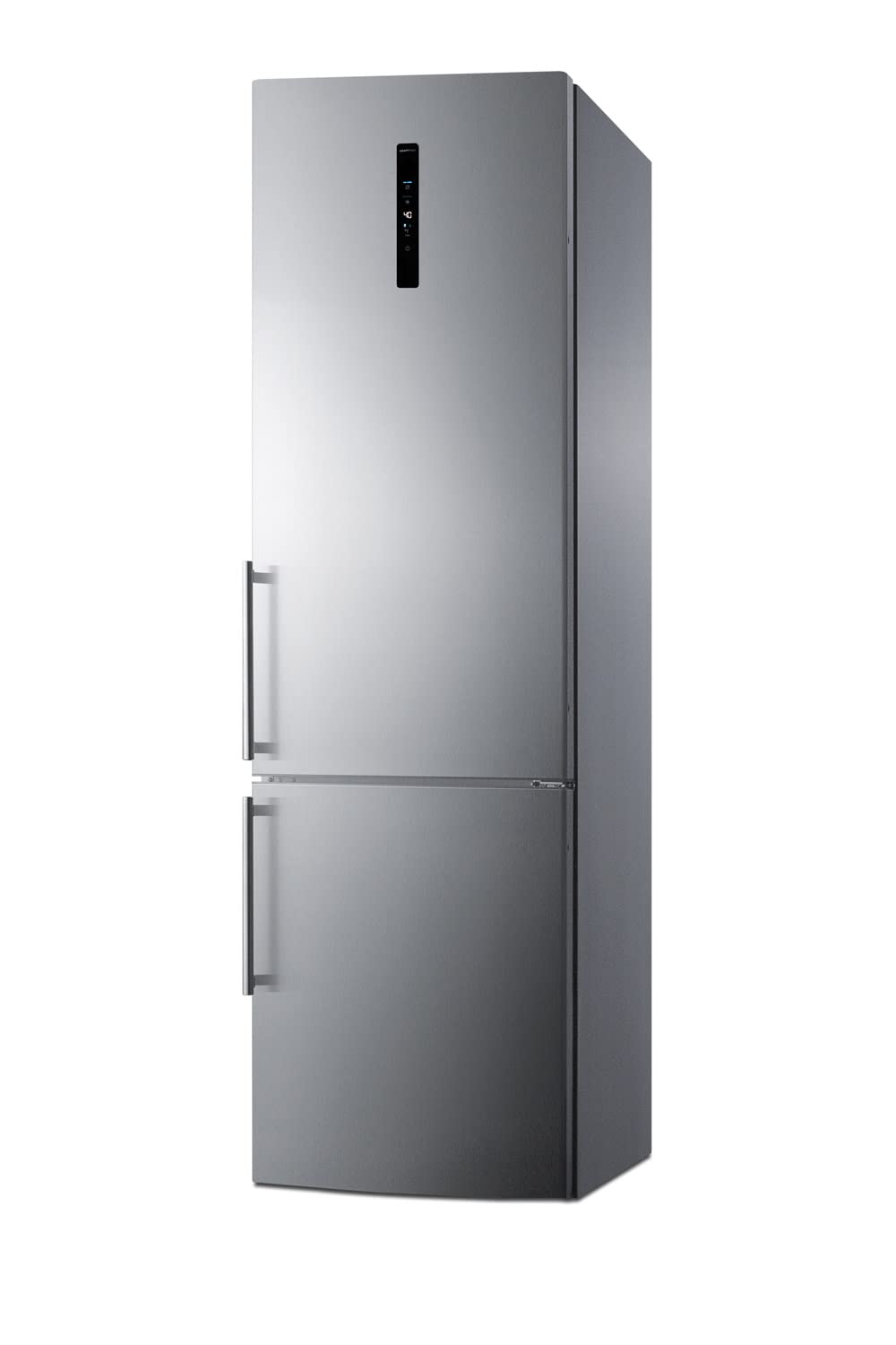 Summit Appliance FFBF181ES2 24" Wide Bottom Freezer Refrigerator, Stainless Steel Door, ENERGY STAR Certified, Digital thermostats, Made in Europe
