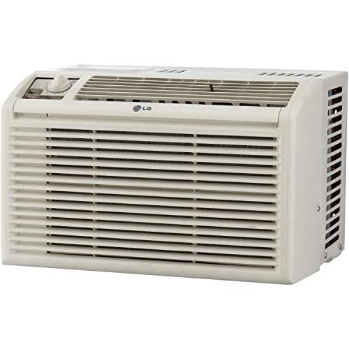 LG 12,000 BTU Window Air Conditioner, 115V, Cools 550 Sq.Ft. for Bedroom, Living Room, Apartment, Quiet Operation, Electronic Control with Remote, 3 Cooling & Fan Speeds, Auto Restart, White
