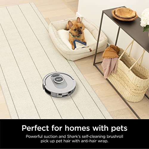 Shark AV2511AE AI Ultra Robot Vacuum, with Matrix Clean, Home Mapping, 60-Day Capacity Bagless Self Empty Base, Perfect for Pet Hair, Wifi, Compatible with Alexa, Black/Silver (Renewed)