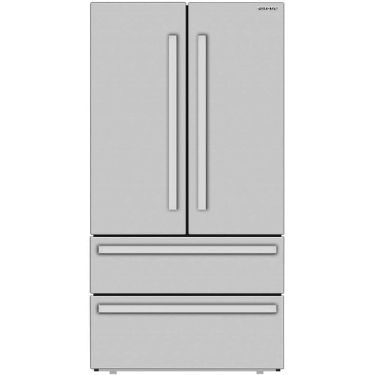SHARP 22.5 (Cu. Ft.) French Door Counter Depth Refrigerator Stainless Steel (Sjg2351fs)