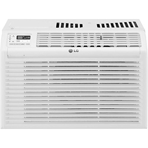 LG 12,000 BTU Window Air Conditioner, 115V, Cools 550 Sq.Ft. for Bedroom, Living Room, Apartment, Quiet Operation, Electronic Control with Remote, 3 Cooling & Fan Speeds, Auto Restart, White