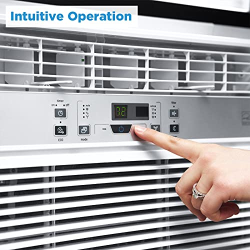 Midea 8,000 BTU EasyCool Window Air Conditioner, Dehumidifier and Fan - Cool, Circulate and Dehumidify up to 350 Sq. Ft, Reusable Filter, Remote Control, White