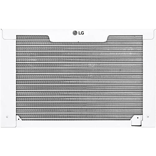 LG 12,000 BTU Window Air Conditioner, 115V, Cools 550 Sq.Ft. for Bedroom, Living Room, Apartment, Quiet Operation, Electronic Control with Remote, 3 Cooling & Fan Speeds, Auto Restart, White