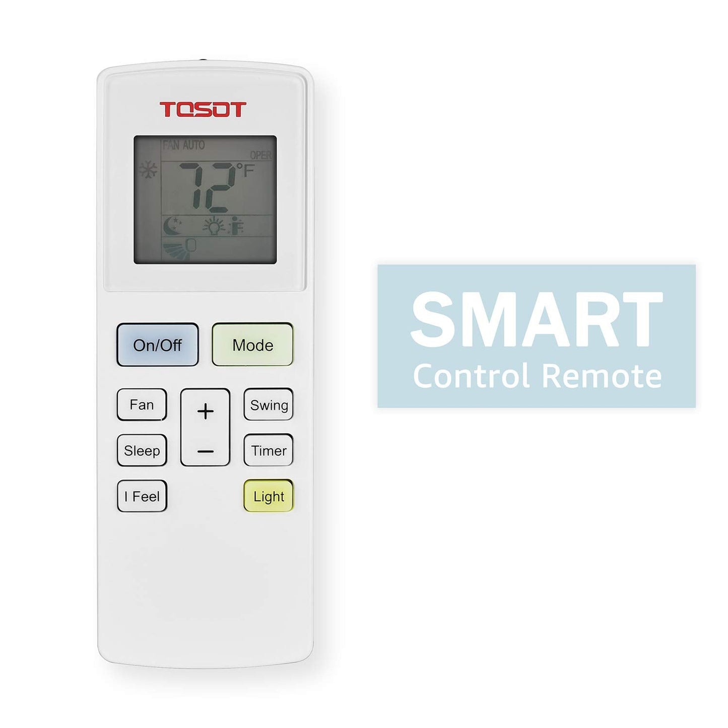 TOSOT 10,000 BTU Window Air Conditioner - Energy Star, Modern Design, and Temperature-Sensing Remote - Window AC for Bedroom, Living Room, and attics up to 450 sq. ft. , White
