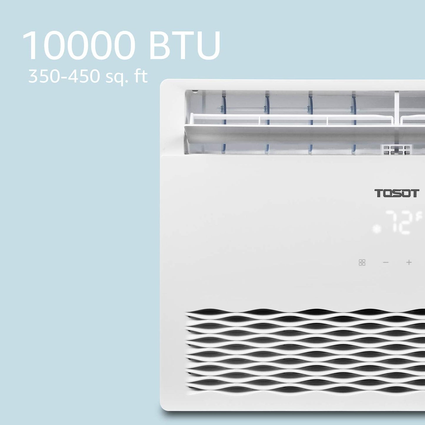TOSOT 10,000 BTU Window Air Conditioner - Energy Star, Modern Design, and Temperature-Sensing Remote - Window AC for Bedroom, Living Room, and attics up to 450 sq. ft. , White