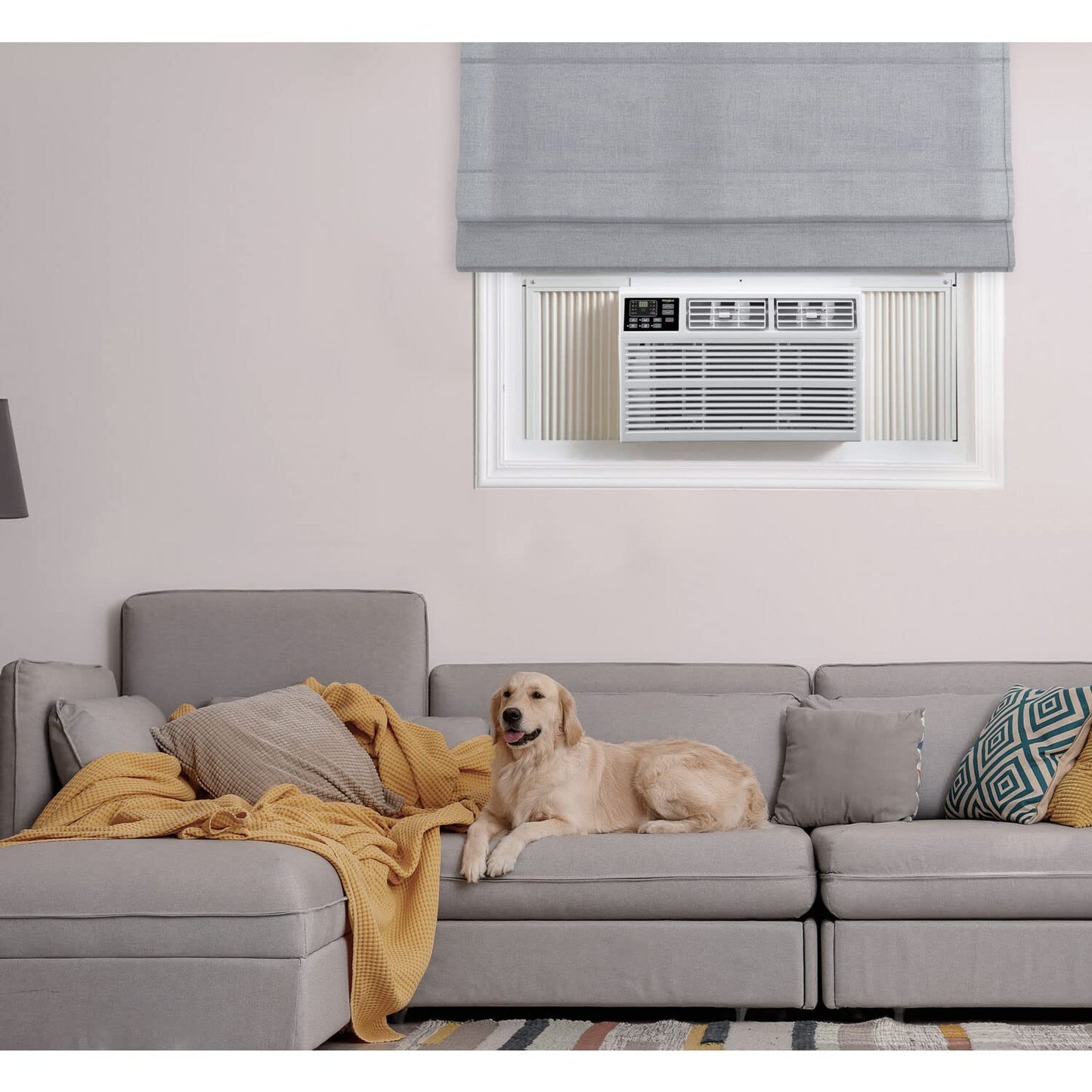 Whirlpool 10,000 BTU Window Air Conditioner, 115V, Window AC for Rooms up to 450 Sq.Ft with Remote Control, White