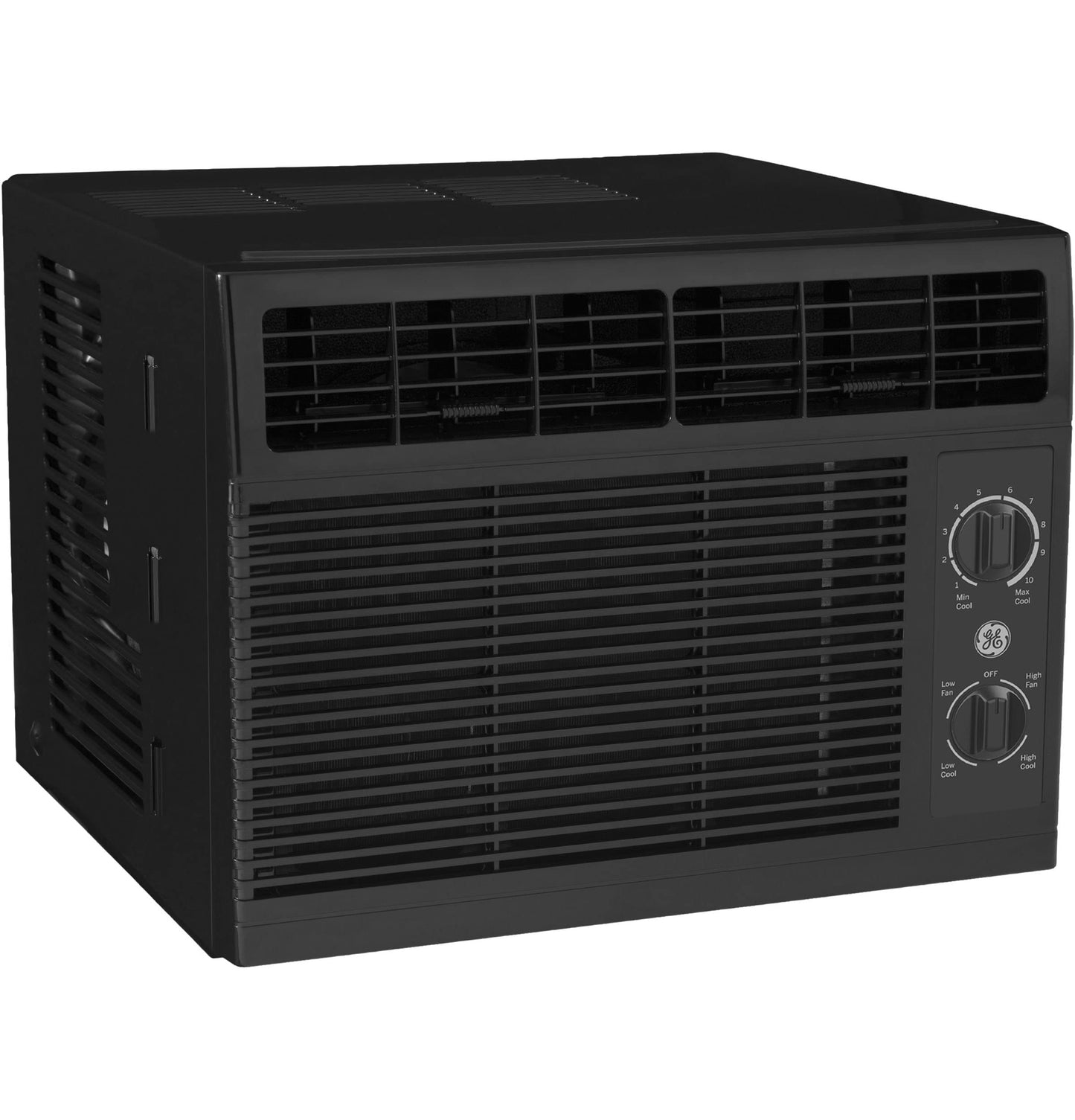 GE Electronic Window Air Conditioner 6000 BTU, Efficient Cooling for Smaller Areas Like Bedrooms and Guest Rooms, 6K BTU Window AC Unit with Easy Install Kit, White