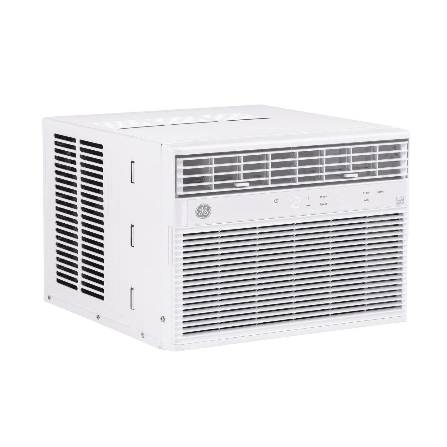 GE Window Air Conditioner 12000 BTU, Wi-Fi Enabled, Energy-Efficient Cooling for Large Rooms, 12K BTU Window AC Unit with Easy Install Kit, Control Using Remote or Smartphone App