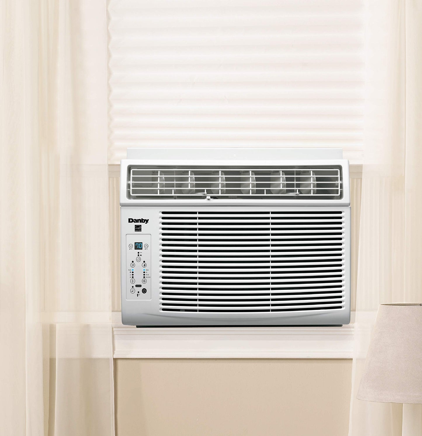 Danby DAC060EB1WDB 6,000 BTU Energy Star Window Air Conditioner, Programmable Timer, LED Display and Remote Control, Ideal for Rooms Up to 250 Square Feet